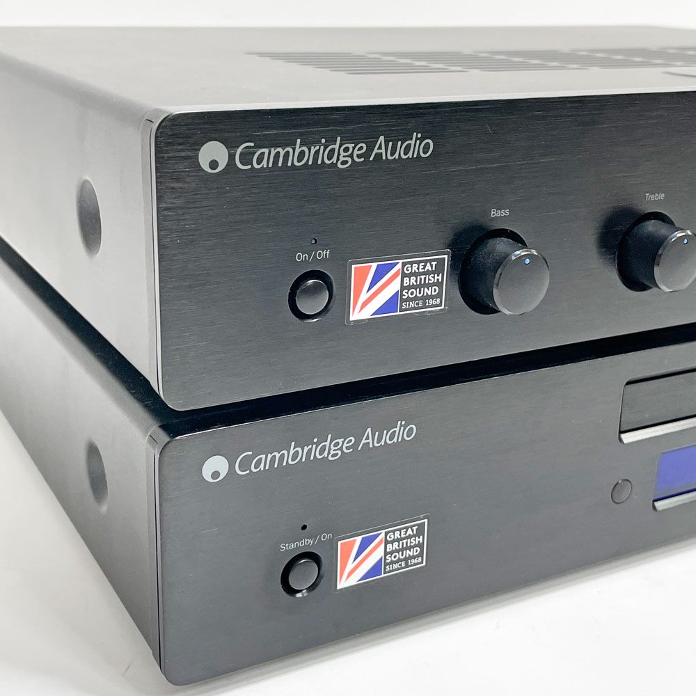 ケンブリッジオーディオ Cambridge Audio プリメインアンプ TOPAZ AM5 + CDプレーヤー TOPAZ CD5 イギリス製 電源コード欠品 現状品 ●