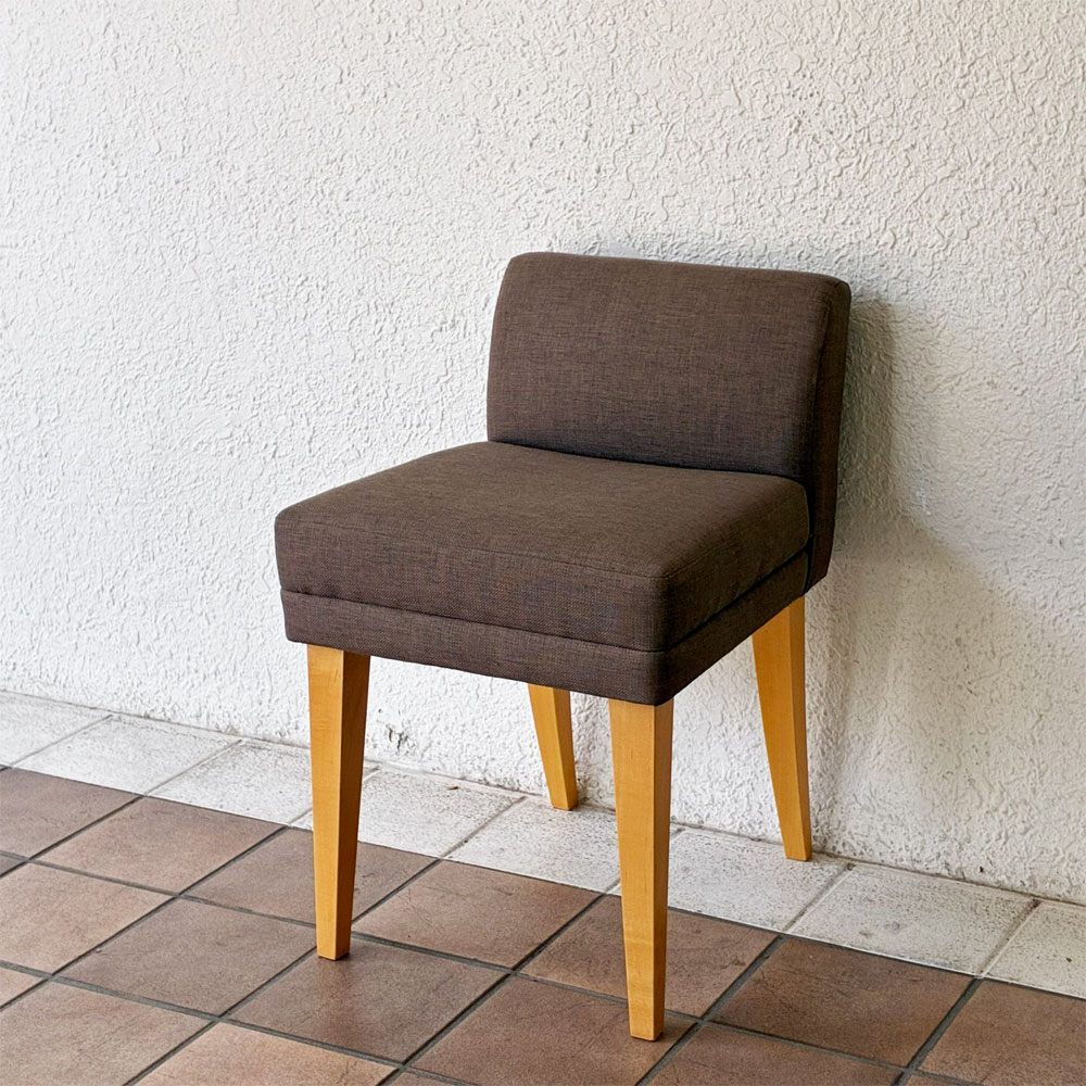 イデー IDEE ローバックチェア LOW BACK CHAIR ドレッサーチェア スツール メープル材 北欧スタイル ◇