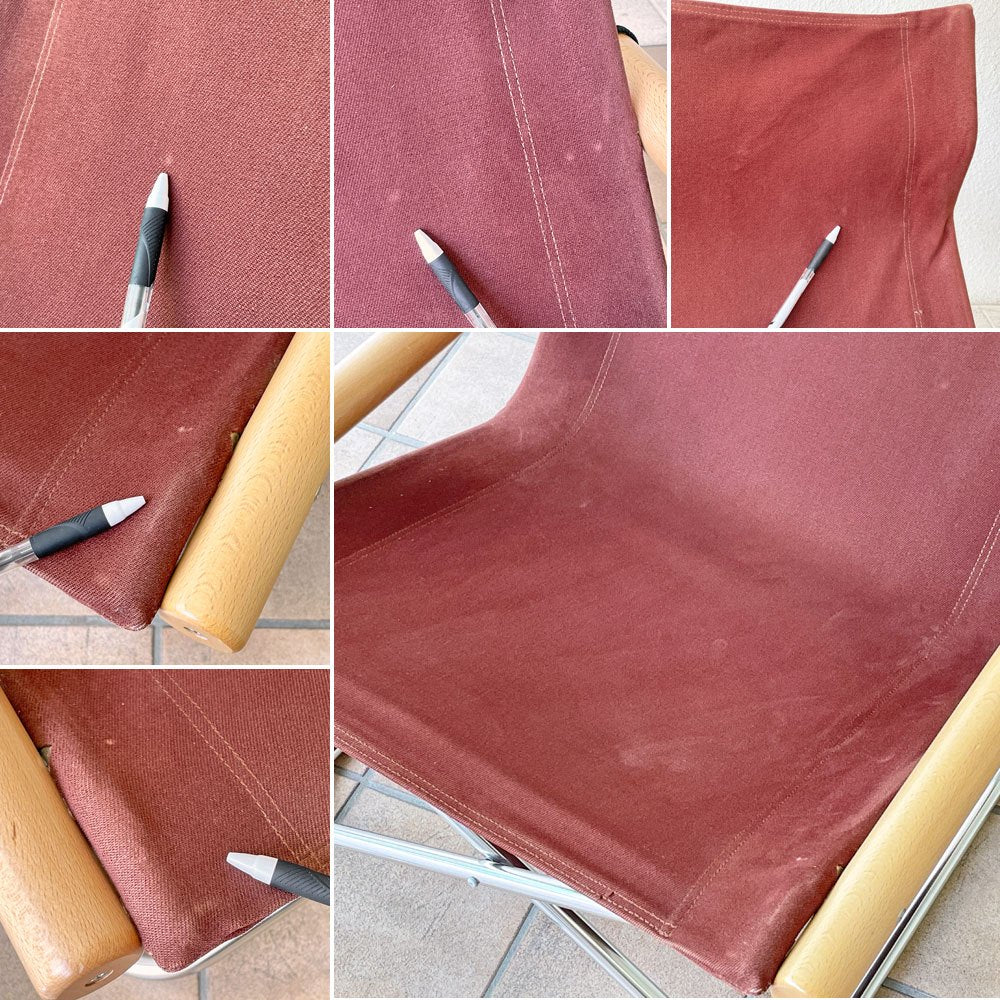 ニーチェア エックス NY chair X フォールディングチェア 折り畳みチェア ブラウン 新居猛 MoMA ◇