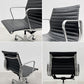 ハーマンミラー Herman Miller アルミナムグループ マネジメントチェア 本革 ブラック 5本脚 キャスター付 C&R イームズ 〓