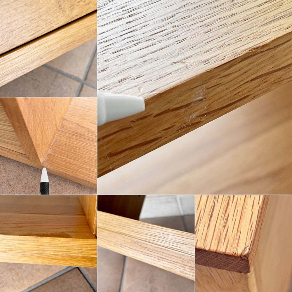 無印良品 MUJI 木製AVラック テレビボード オーク材 2ドロワー ナチュラルモダン W120cm ◇