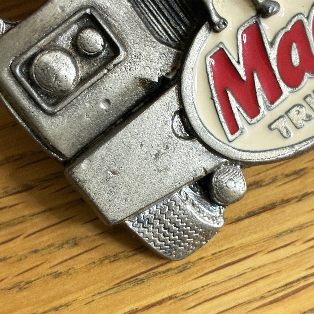マックトラックス Mack Trucks ブルドッグ ベルトバックル グレートアメリカンバックル Great American Buckle Co. トラックフェイス 1970～1980年代 米国 USビンテージ ●
