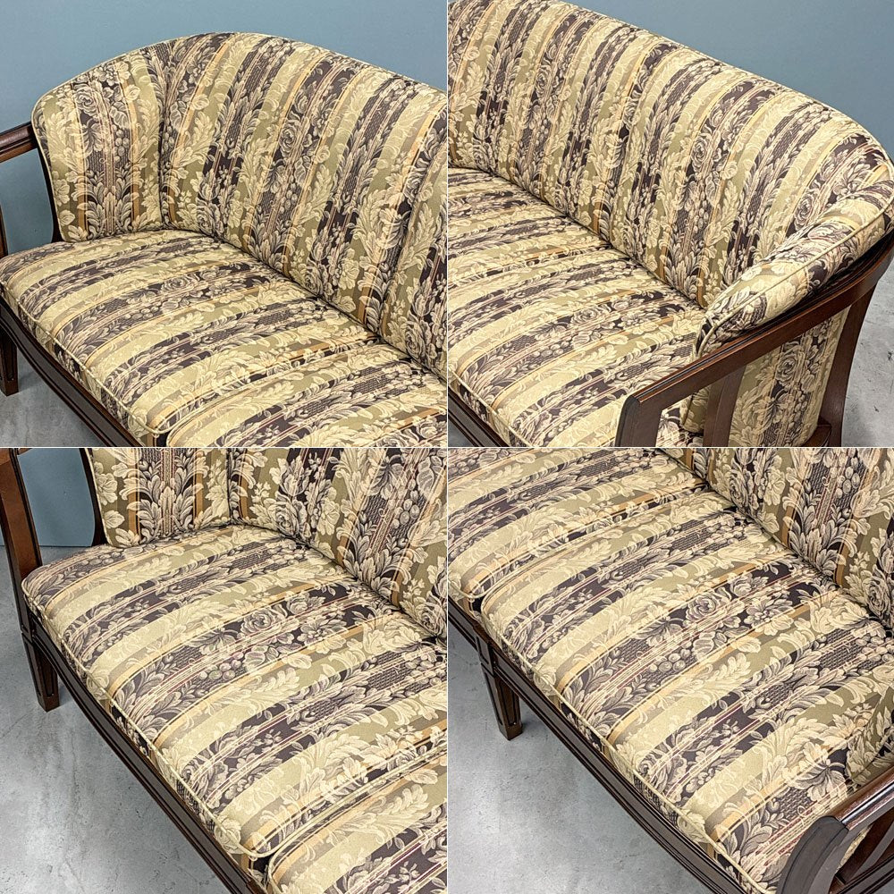 マルニ木工 maruni 地中海ロイヤル ROYAL シャルル 2Pソファ 2シーター 花柄ファブリック ヨーロピアンクラシカル ◎