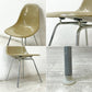 ハーマンミラー Herman Miller ビンテージ サイドシェルチェア ダイニングチェア 2nd FRP グレージュ Hベース イームズ ミッドセンチュリー ●