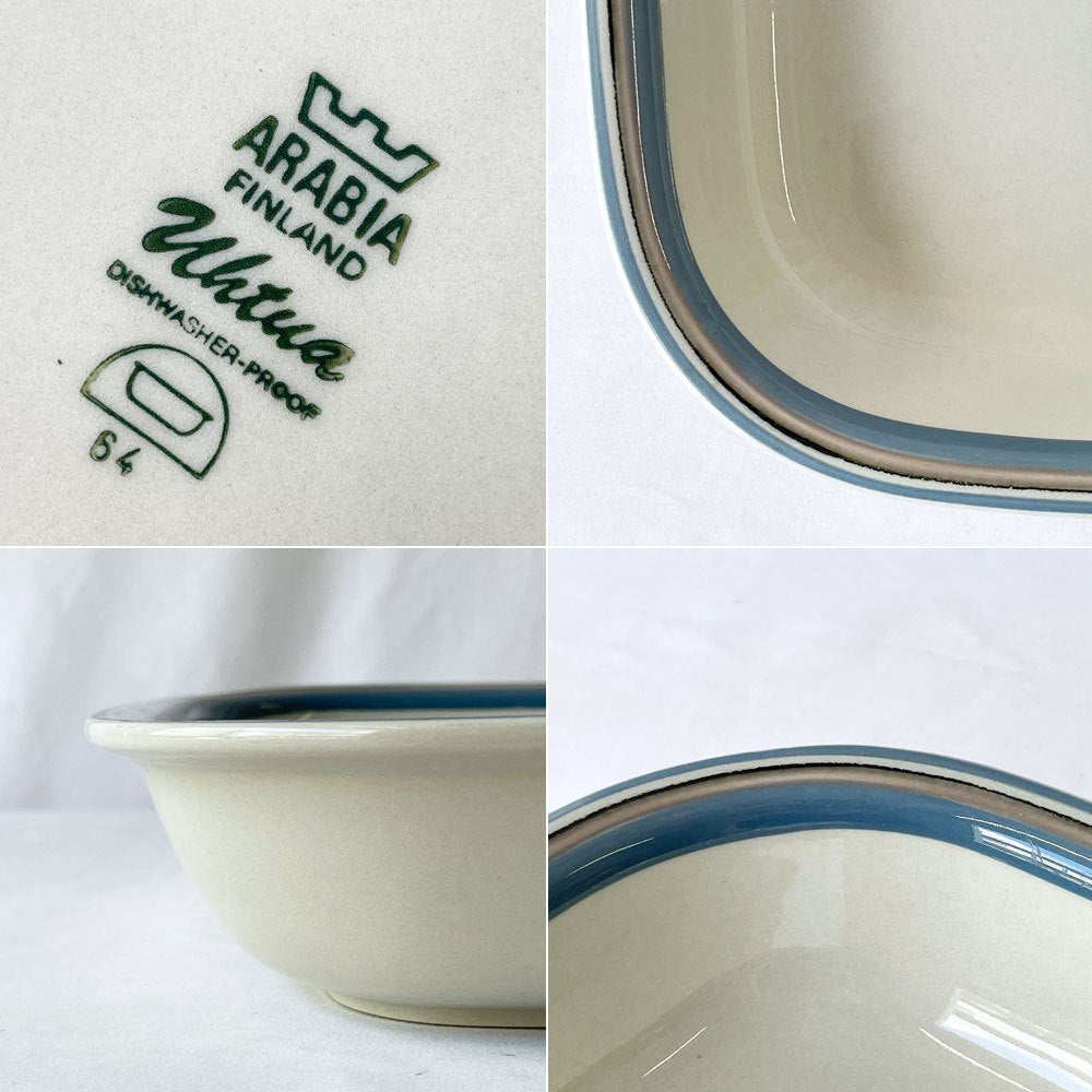 アラビア ARABIA ウートゥア Uhtua スクエアプレート 長皿 深皿 W30cm ウラ・プロコッペ フィンランド 北欧食器 ◇
