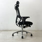 エルゴヒューマン フィット Ergohuman Fit デスクチェア ブラック アルミダイキャスト ヘッドレスト付き IOO-AB-3DHBM-F-KMD-31 オフィスチェア ●