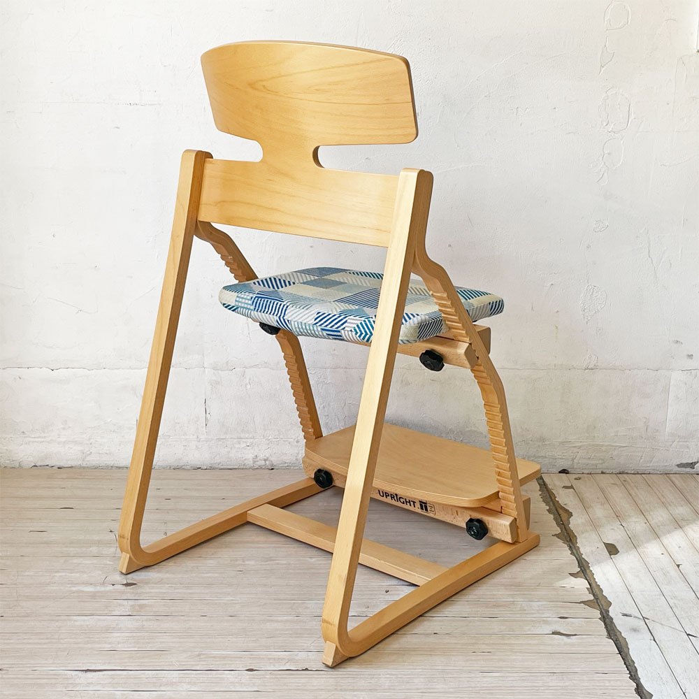 豊橋木工 TOYOMOKU アップライトチェア UPRIGHT CHAIR ナチュラル 座面カバー付き ベビーチェア キッズチェア ★