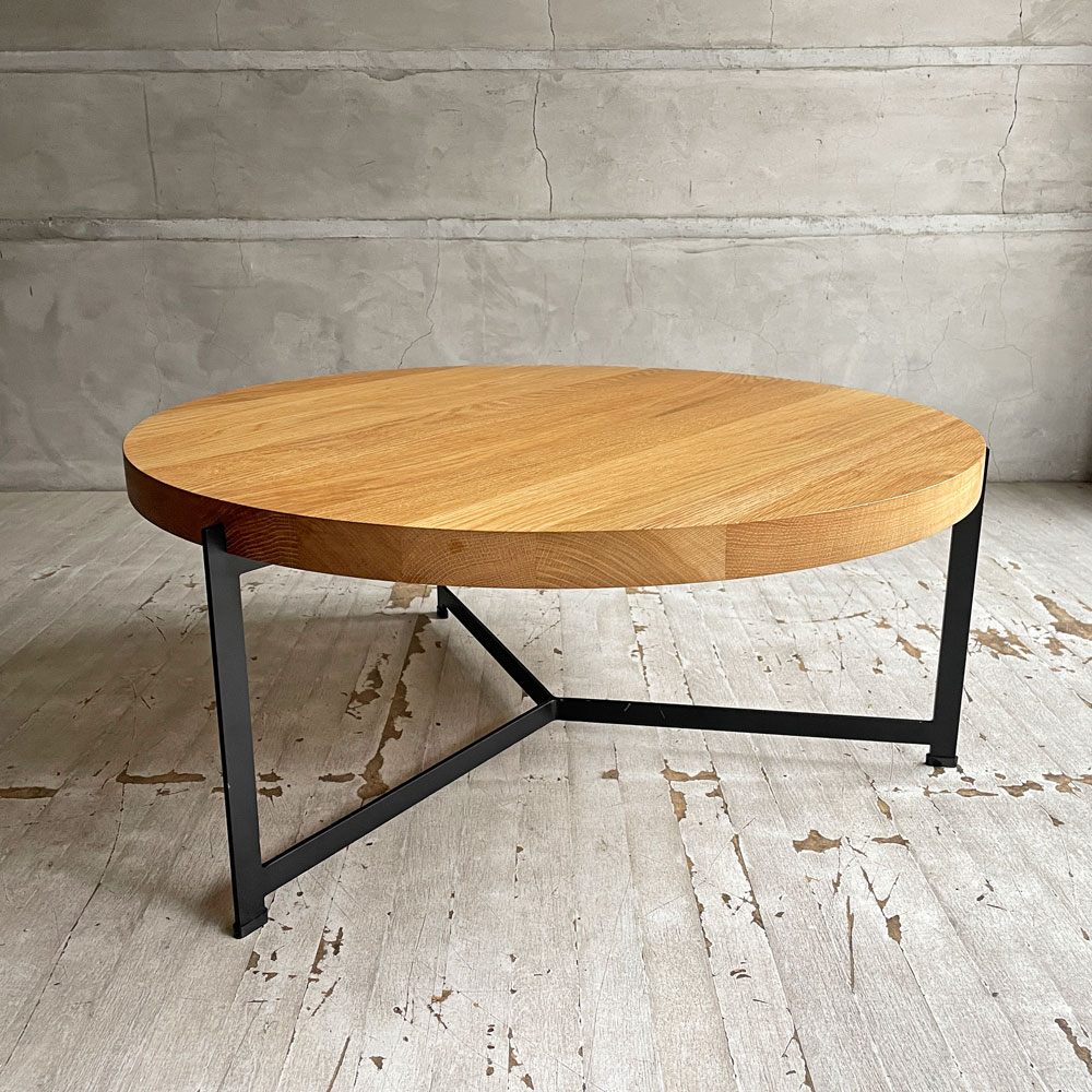 ディーケースリー dk3 プラトー PLATEAU リビングテーブル オーク無垢材 Φ80cm ローテーブル デンマーク ACTUS取り扱い 定価139,700円 ♪