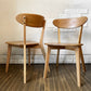 リセノ Re:CENO リバー RIVER Dining Chair ダイニングチェア オーク無垢材 ウレタン塗装 ナチュラルデザイン 定価￥19,900- B ◎