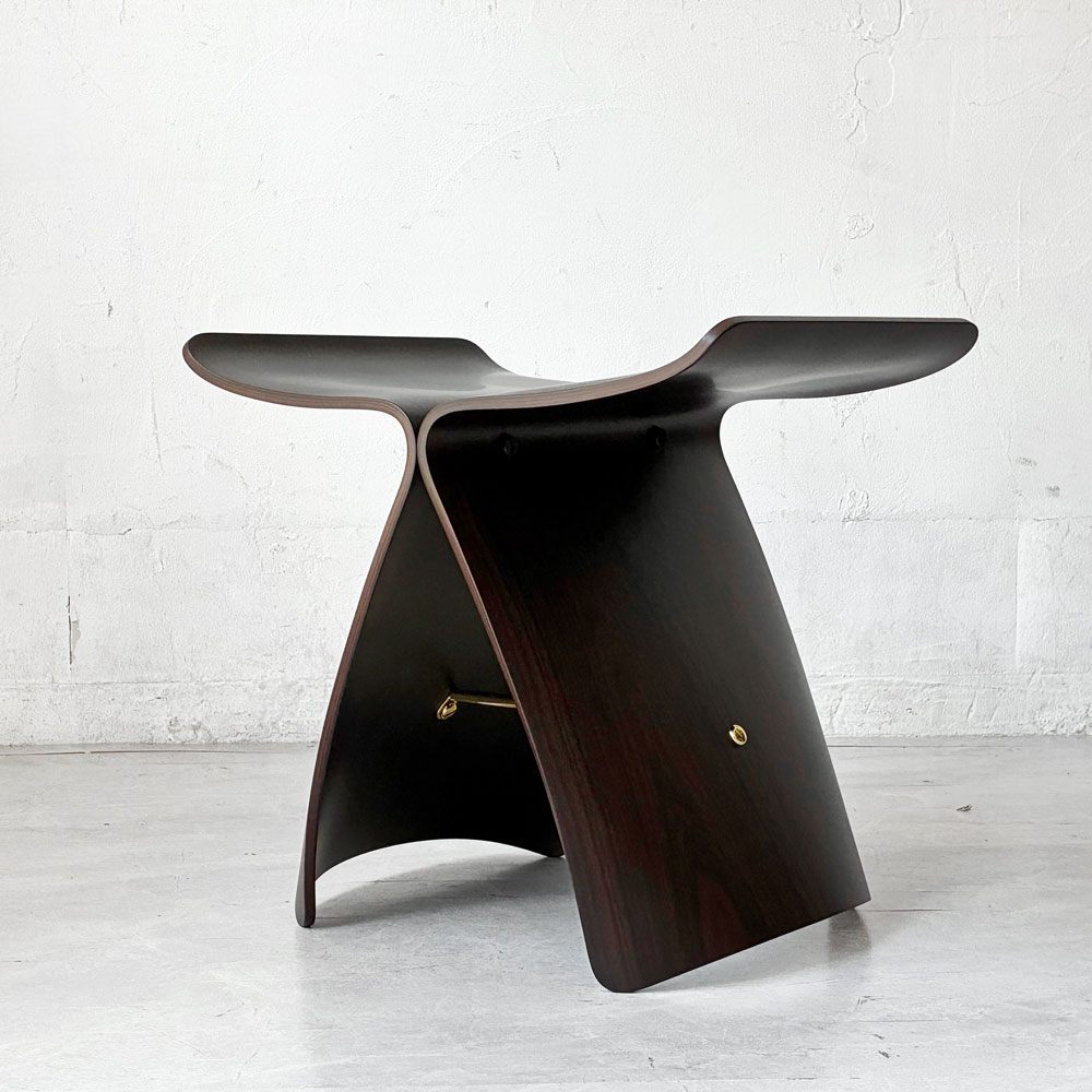 天童木工 Tendo バタフライスツール ローズウッド 柳宗理 MoMA ジャパニーズモダン ミッドセンチュリー 美品 ★