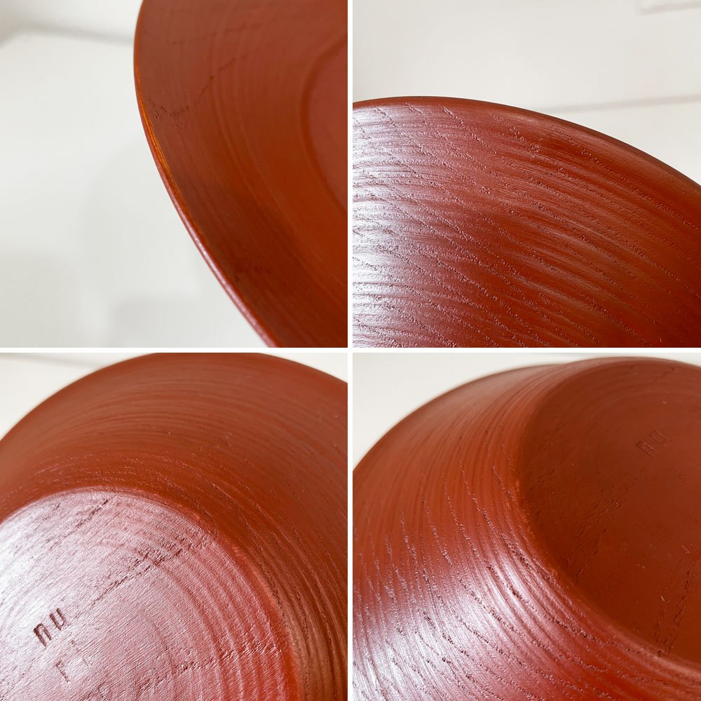 赤木明登 Akito Akagi 深皿 赤 nurimono 約21cm 漆器 輪島塗 現代作家 A ◎