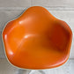 ハーマンミラー Herman Miller アームシェルチェア セカンド 2nd ビンテージ ナウガレザー オレンジ FRP パーチメント コントラクトキャスターベース イームズ ミッドセンチュリー ♪