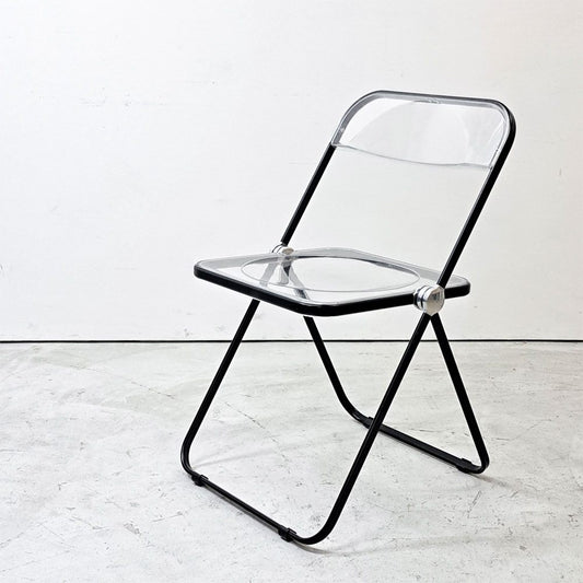 アノニマカステッリ ANONIMA CASTELLI プリアチェア PLIA チェア クリア ブラックフレーム ジャンカルロ・ピレッティ イタリア B ●