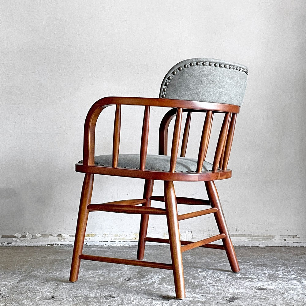 アクメファニチャー ACME Furniture オークス アーム チェア OAKS ARM CHAIR カーキ ファブリック 鋲打ち USビンテージスタイル ■
