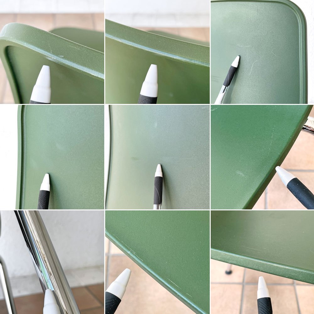 ヴィトラ vitra ハルチューブ HAL Tube サイドチェア ダイニングチェア スタッカブル グリーン ジャスパー・モリソン A ◇