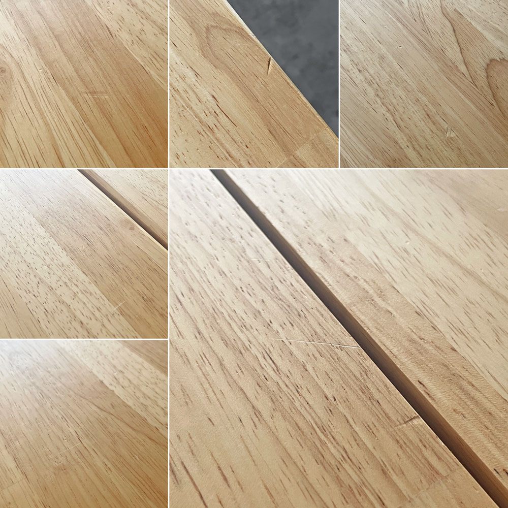 かなでもの KANADEMONO ザ・テーブル THE TABLE Black Steel デスク W180×D100cm ラバーウッド ナチュラル 配線トレー付 定価￥124,000- 〓