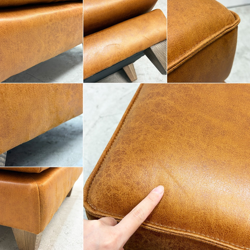リラックスフォーム RELAX FORM コロンバス オットマン w70cm レザーテックス 関家具 ●