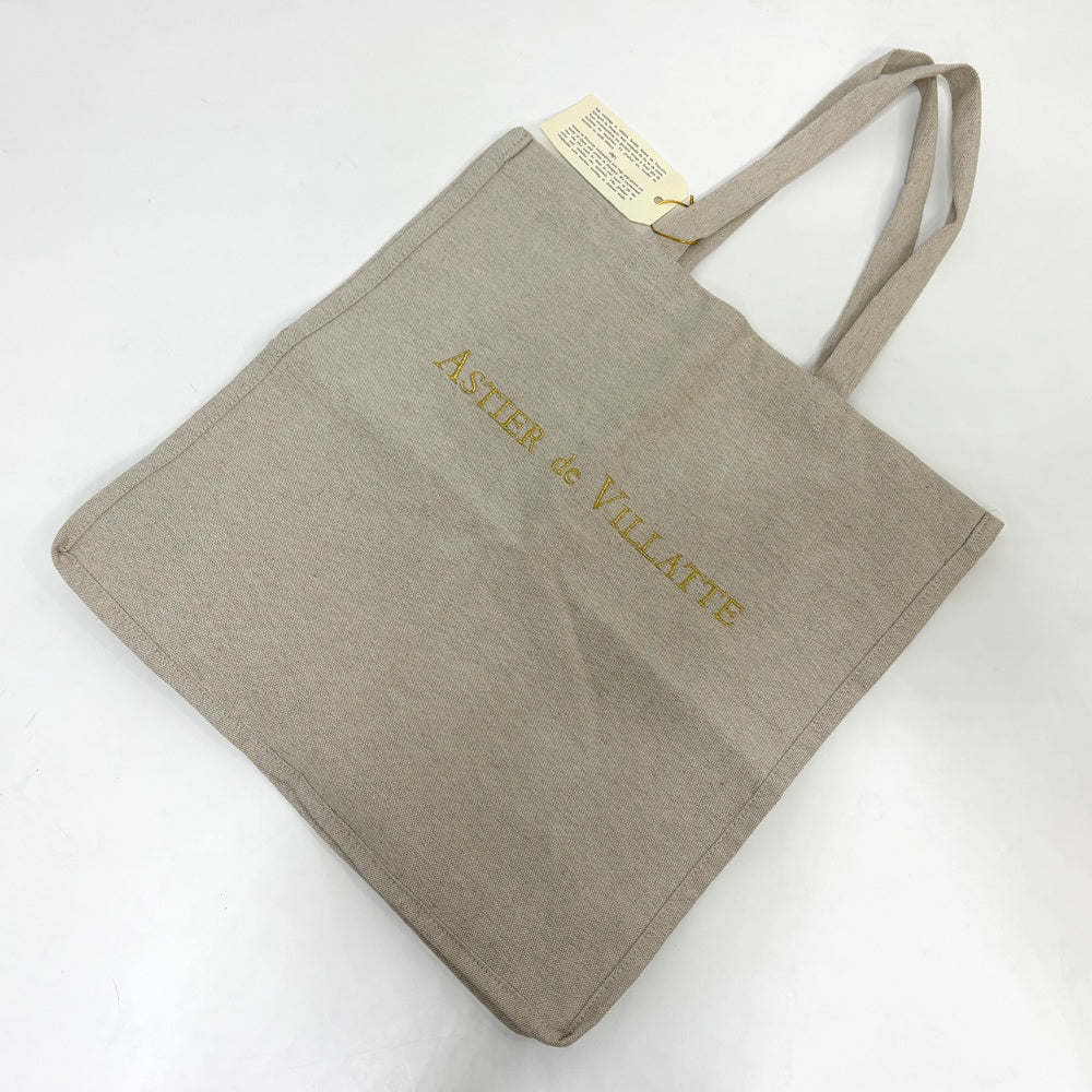 アスティエ・ド・ヴィラット Astier de Villatte Ecru ショッピングバッグ トートバッグ エコバッグ フランス 定価￥14,190- タグ付 未使用 ●