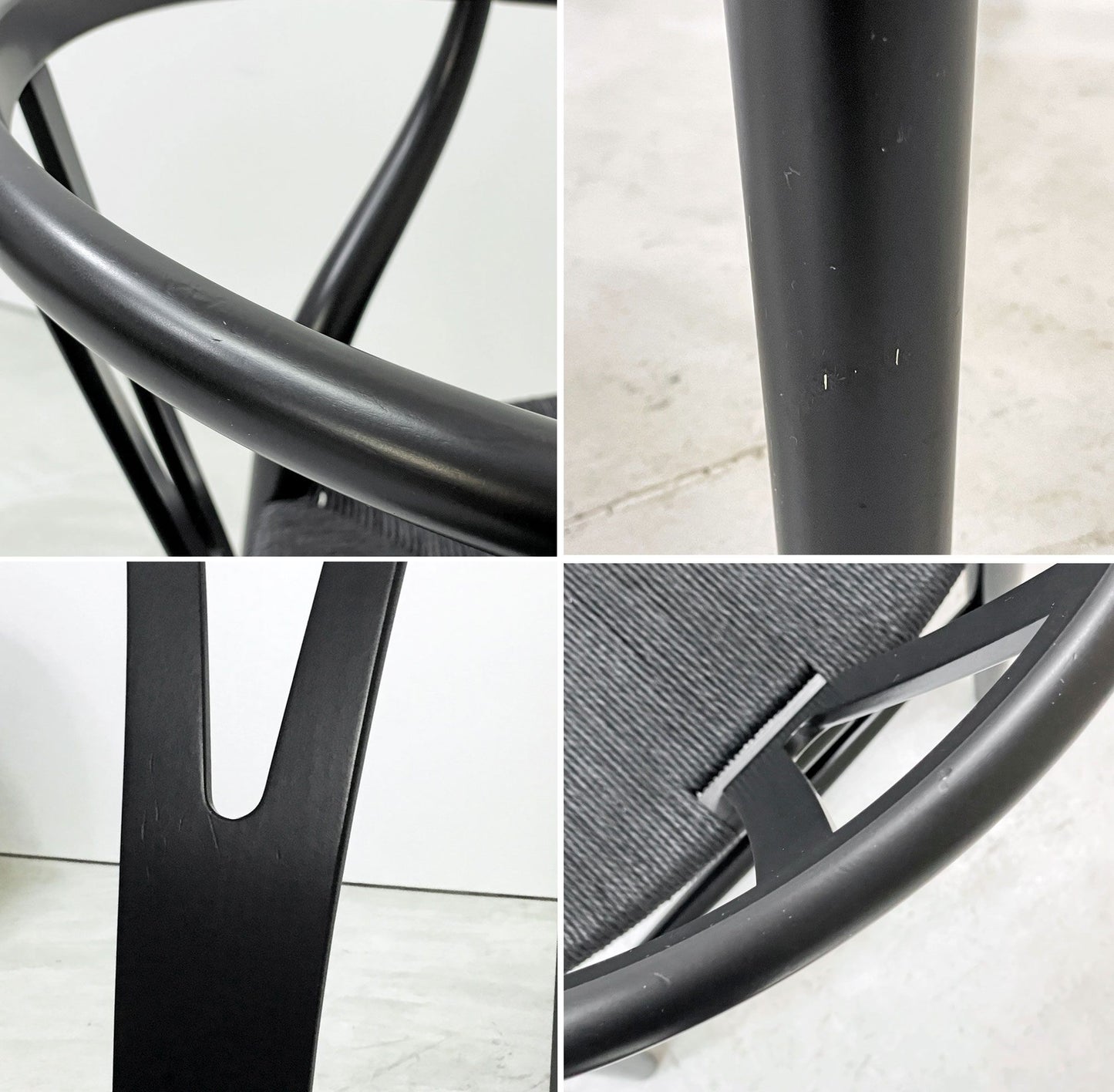 カールハンセン＆サン Carl Hansen & Son CH24 Yチェア ブラックラッカー×ブラックペーパーコード ビーチ材 ハンス・J・ウェグナー デンマーク 北欧家具 C ●