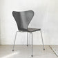 フリッツハンセン Fritz Hansen セブンチェア ダイニングチェア ブラック ラッカー再塗装 アルネ・ヤコブセン デンマーク スタッキングチェア 北欧家具 MIONETTA社製シートパッド付き A ★