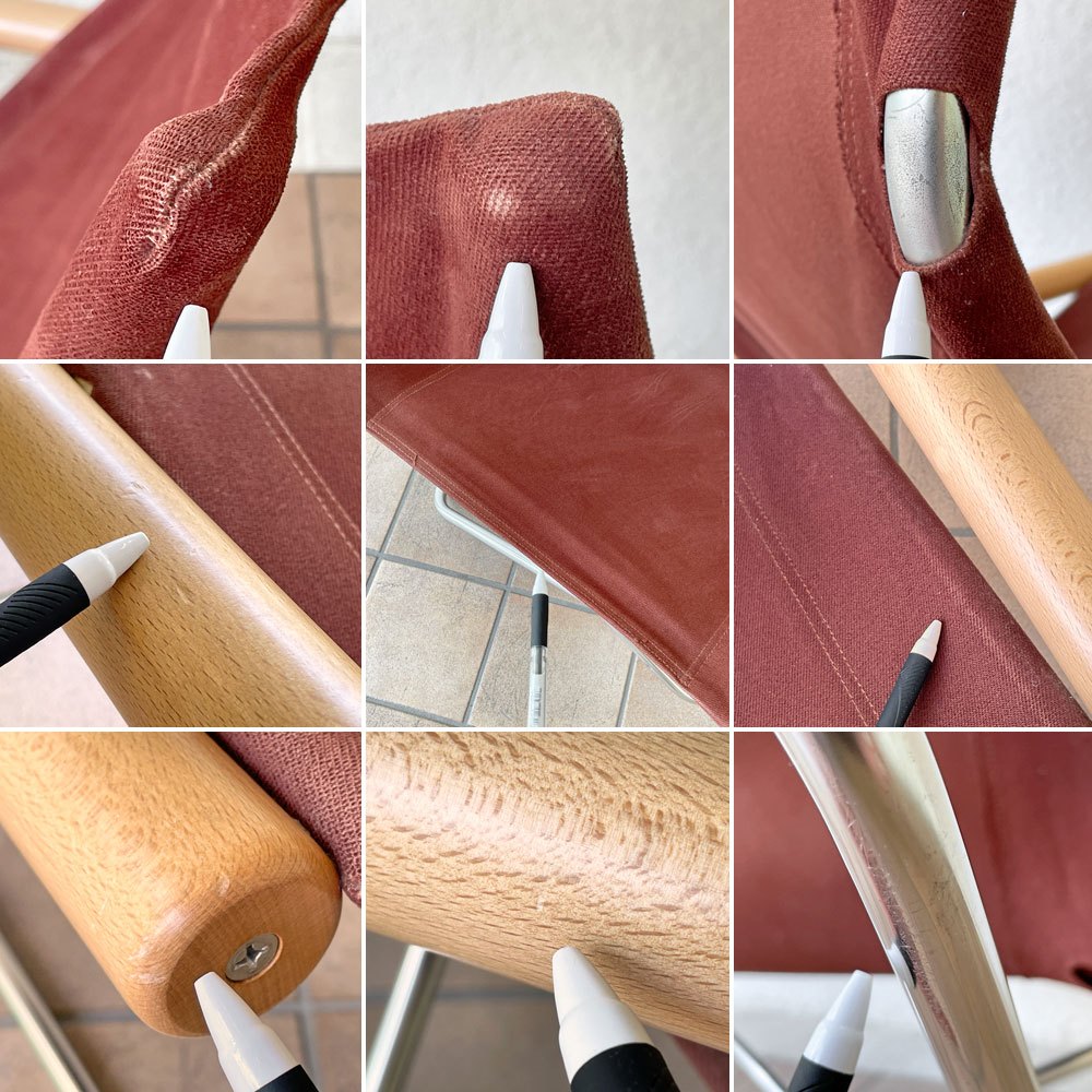 ニーチェア エックス NY chair X フォールディングチェア 折り畳みチェア ブラウン 新居猛 MoMA ◇