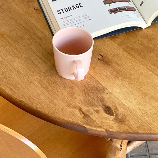 ノラ nora. ロジー logie ダイニングテーブル Φ90cm バーチ材 ラウンドテーブル 関家具 ナチュラルモダン ◇