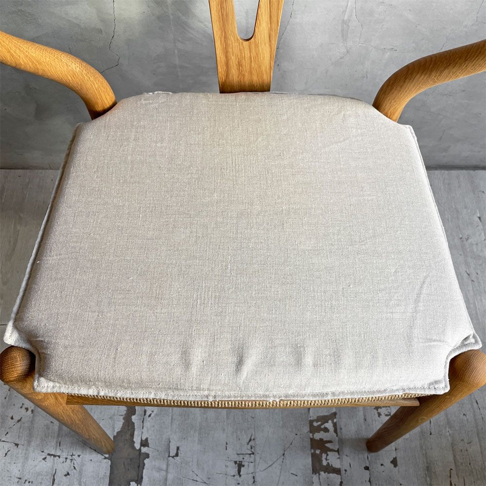 三島家具 CH24 Yチェア 専用チェアクッション ミナペルホネン タンバリン生地 エクリュ 皆川明 北欧テイスト ♪