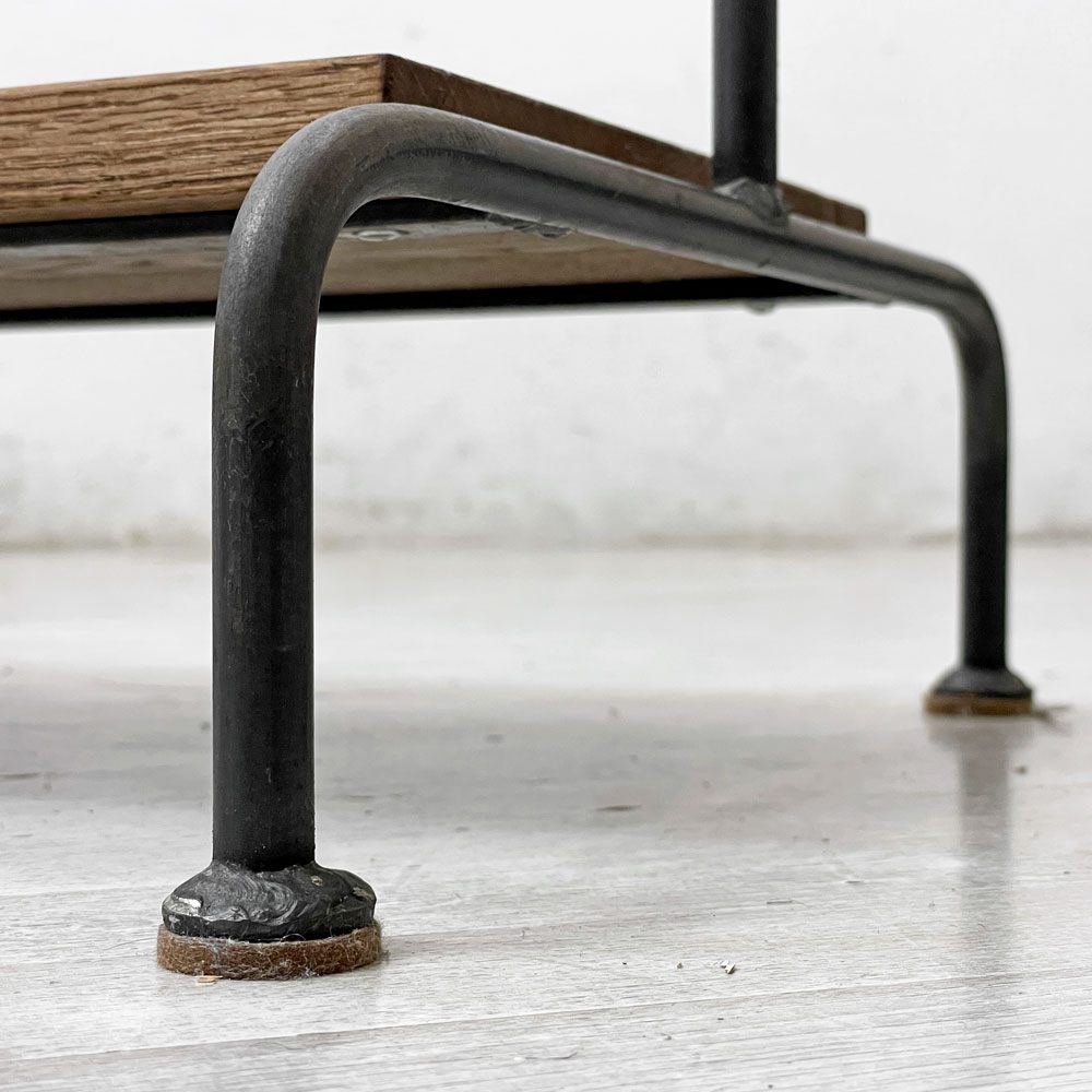 ヒロファニチャー hiro furniture アイアンｘオーク材 ハンガーラック インダストリアルデザイン 工業系 ●