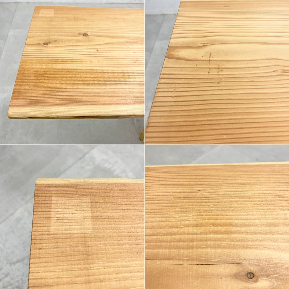 無垢 一枚板 天板 カラマツ材 北相木 ダイニングテーブル ワークスペース ナチュラル DIY 北欧スタイル ヴィンテージテイスト 〓