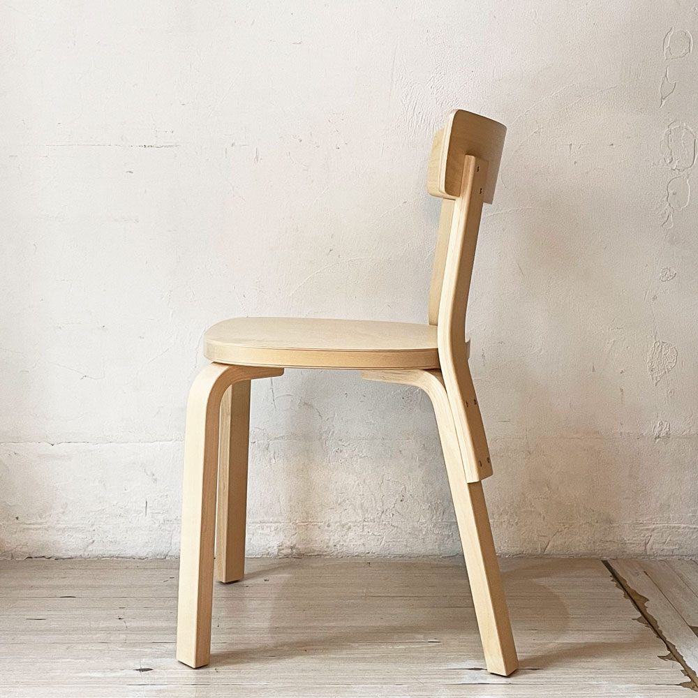 アルテック artek チェア69 Chair69 ダイニングチェア ナチュラルラッカー アルヴァ・アアルト Alva Aalto フィンランド 北欧家具 ★