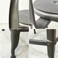 フェールトラヴァイユ FER TRAVAIL ニコルチェア NICOLLE Chair SH45cm ダイニングチェア スチール マットクリア仕上げ 別注モデル レザーパッド付 ブラック インダストリアル フランス ●