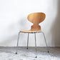 フリッツハンセン Fritz Hansen アントチェア ANT CHAIR 4本脚 エルム材 ナチュラル 2013年製 アルネ・ヤコブセン デンマーク 北欧家具 ■