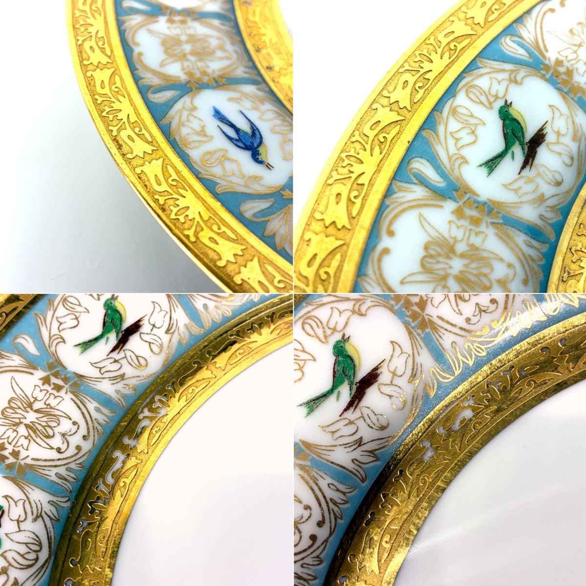 アビランド HAVILAND ベンガリス Bengalis ヴィクトリアンスワロー 19cm プレート リモージュ LIMOGES 三越特別製造版 B ◎