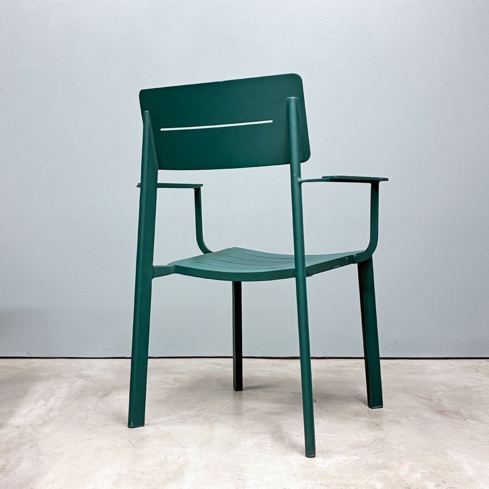 ザ・コンランショップ THE CONRAN SHOP ハイライン アウトドア アームチェア HIGHLINE OUTDOOR ARM CHAIR グリーン A ◎