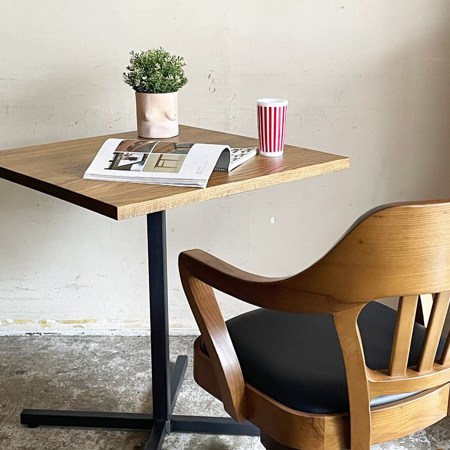 アクメファニチャー ACME Furniture グランビュー GRANDVIEW カフェテーブル オーク無垢材 スチール スクエア天板 W65cm ■