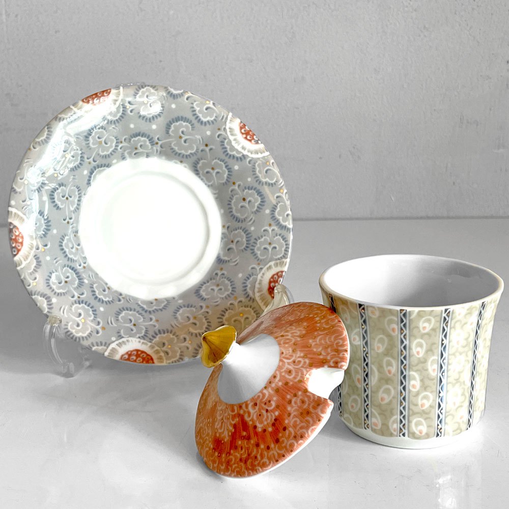 ロイヤルコペンハーゲン ROYAL COPENHAGEN フェアリーテイル Fairytale シュガーポット 金彩 磁器 北欧 デンマーク 廃番 ■