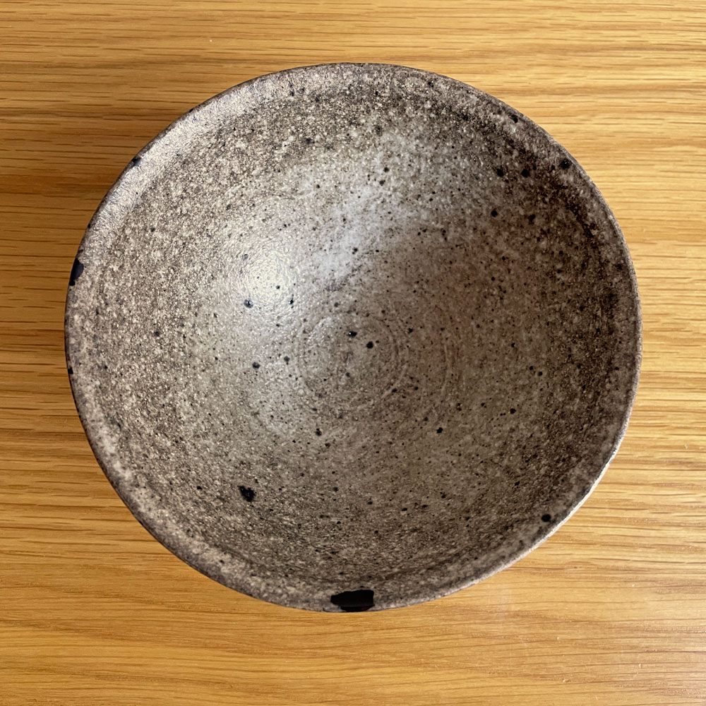 村上躍 白灰化粧飯碗 茶碗 ボウル 陶器 陶芸家 現代作家 A  ♪