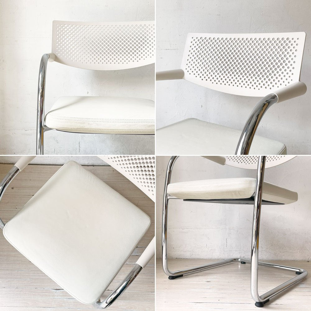 ヴィトラ vitra ビザビ2 Visavis2 アームチェア デスクチェア カンティレバー スタッキング不可仕様 アントニオ・チッテリオ A ★