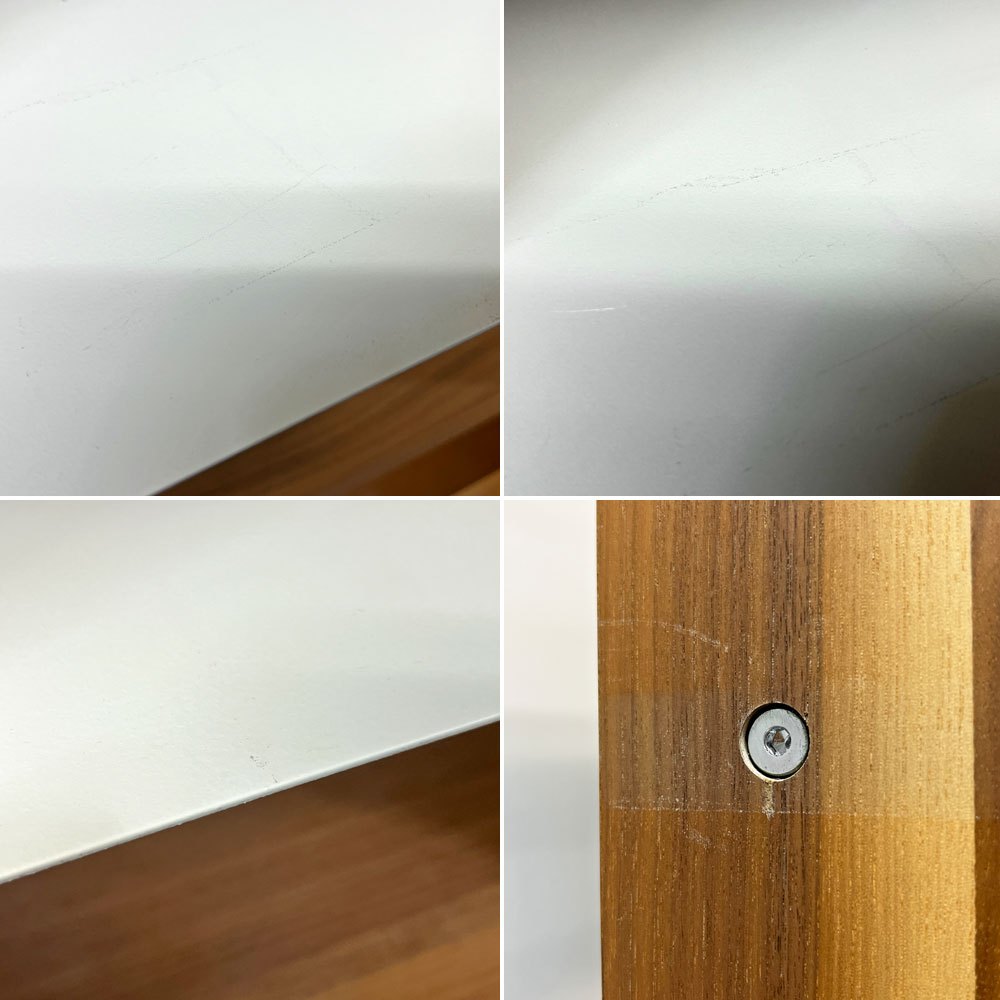 無印良品 MUJI スタッキングシェルフ 4列5段 TVボード仕様 壁面収納 飾り棚 ウォールナット コの字棚×2 木製フック×2 ●