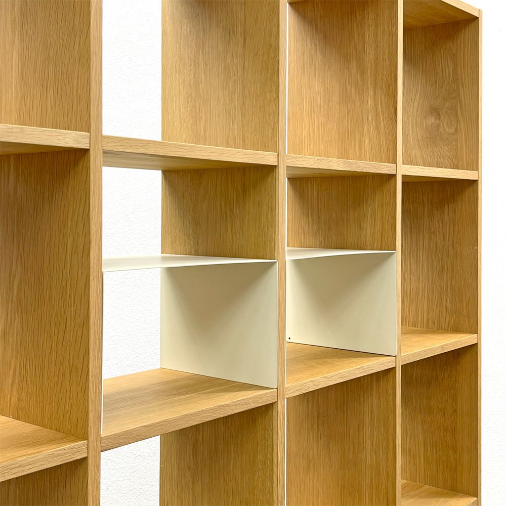 無印良品 MUJI スタッキングシェルフ 4列5段 オーク材 ナチュラル リビングボード オープンシェルフ 〓