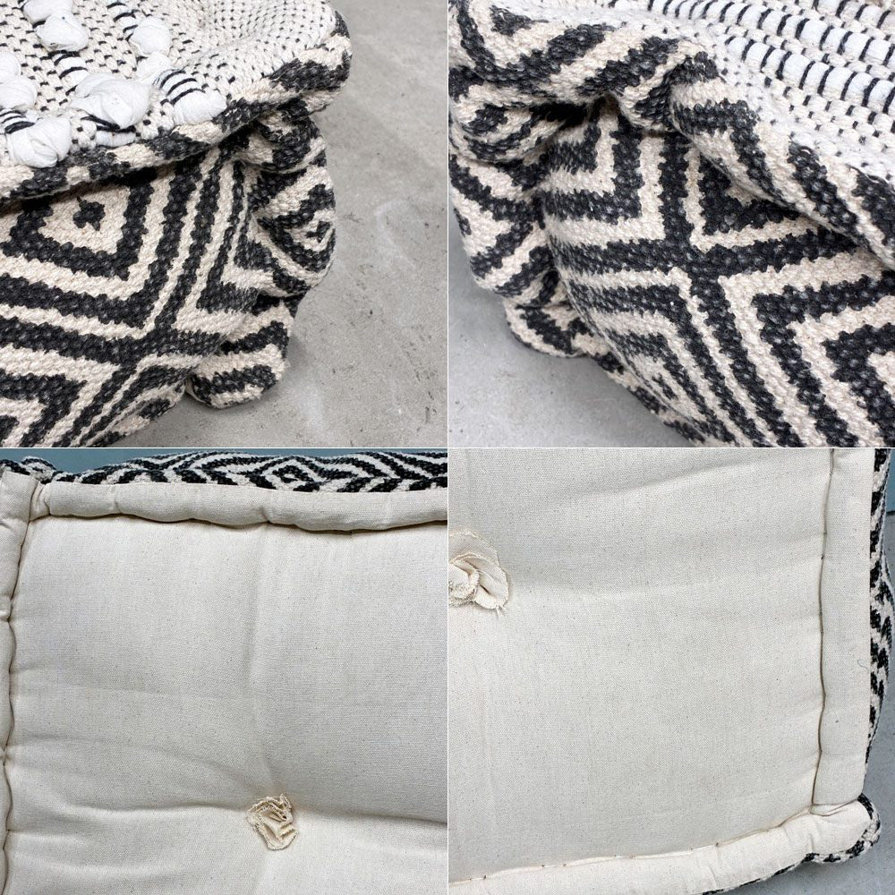 アデペシュ a.depeche ブロック マルチ ザブ オットマン block multi zabu ottoman ジオ グレー GEO gray 定価￥29,700- ◎