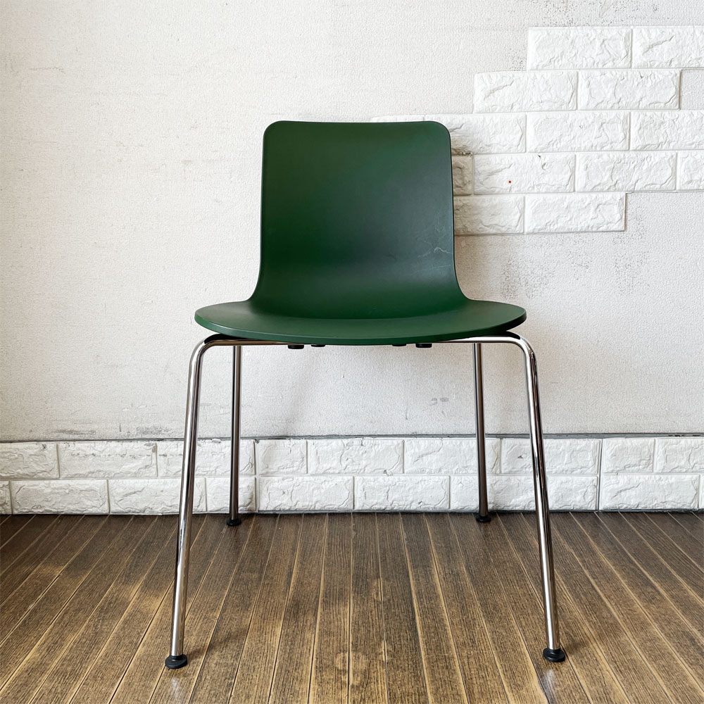 ヴィトラ vitra ハルチューブ HAL Tube サイドチェア ダイニングチェア グリーン スタッキング ジャスパー・モリソン 定価￥39,600- A ◎