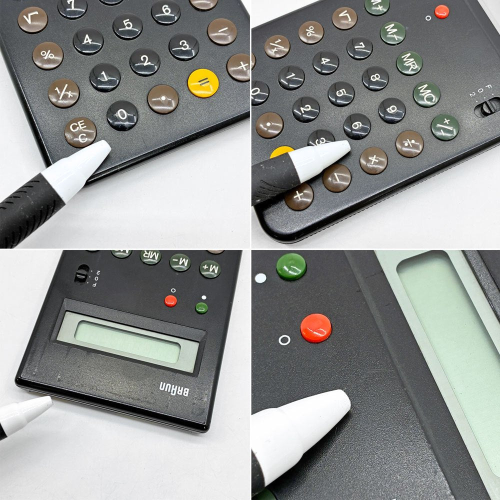 ブラウン BRAUN カーキュレーター 電卓 ET55 ブラック Type:4835 ディーター・ラムス Dieter Rams ドイツ 専用カバー付 ●
