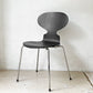 フリッツハンセン Fritz Hansen アントチェア アリンコチェア 4本脚 カラードアッシュ ブラック アルネ・ヤコブセン デンマーク 北欧家具 ★