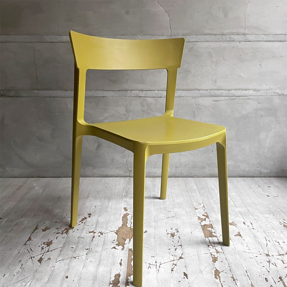 カリガリス Calligaris スキン SKIN ダイニングチェア スタッキング マットマスタードイエロー 廃番カラー 参考定価¥21,670- B ♪