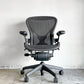 ハーマンミラー Herman Miller アーロンチェア クラシック Bサイズ ポスチャーフィット フル装備 グラファイトベース デスクチェア オフィスチェア ■