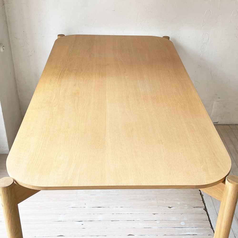 カリモクニュースタンダード Karimoku キャストール ダイニングテーブル CASTOR 国産ナラ材 ピュアオークカラー 定価￥145,200- 美品★