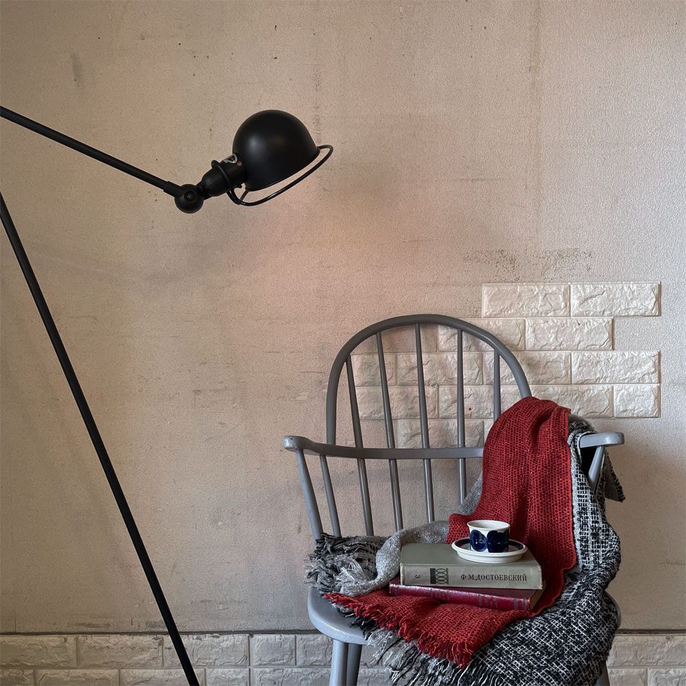 ジェルデ JIELDE フロアランプ 1240 FLOOR LAMP マットブラック フランス インダストリアル P.F.S.取扱 定価￥137,500- ◎