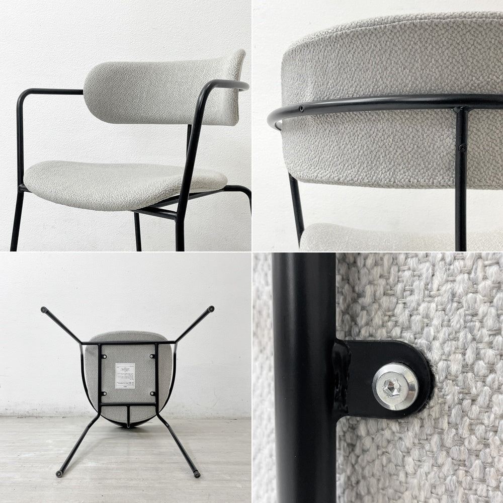 ワークプラス Work Plus ホアカチェア HOAKA CHAIR アームチェア スタッキング スチールフレーム ファブリック グレー アスプルンド取扱 B ●