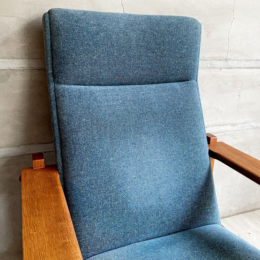 ゲタマ GETAMA GE163A 1Pソファ ラウンジチェア イージーチェア ハイバック オーク無垢材 ハンス・J・ウェグナー ビンテージ 北欧家具 希少 ♪